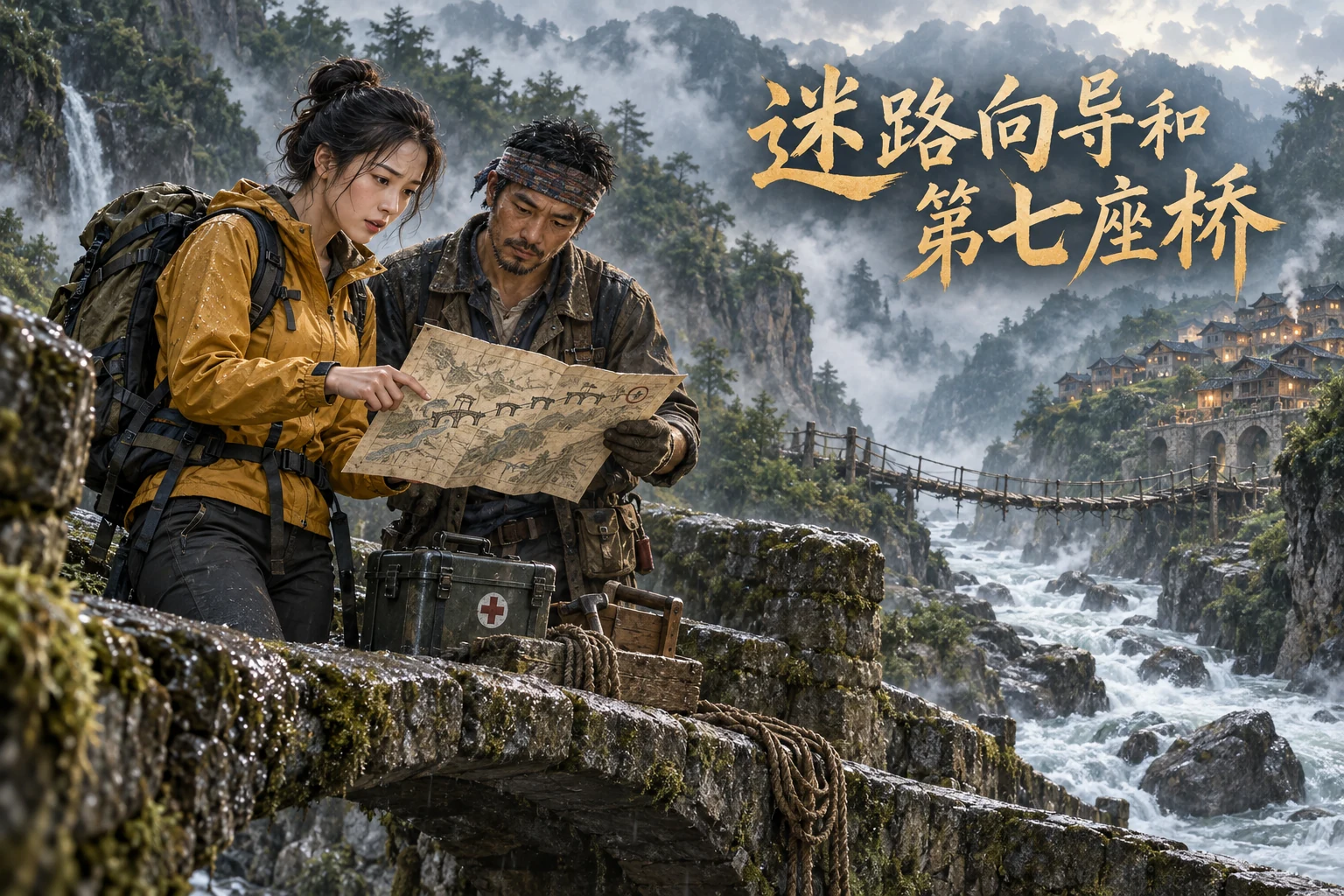 迷路向导和第七座桥主题封面
